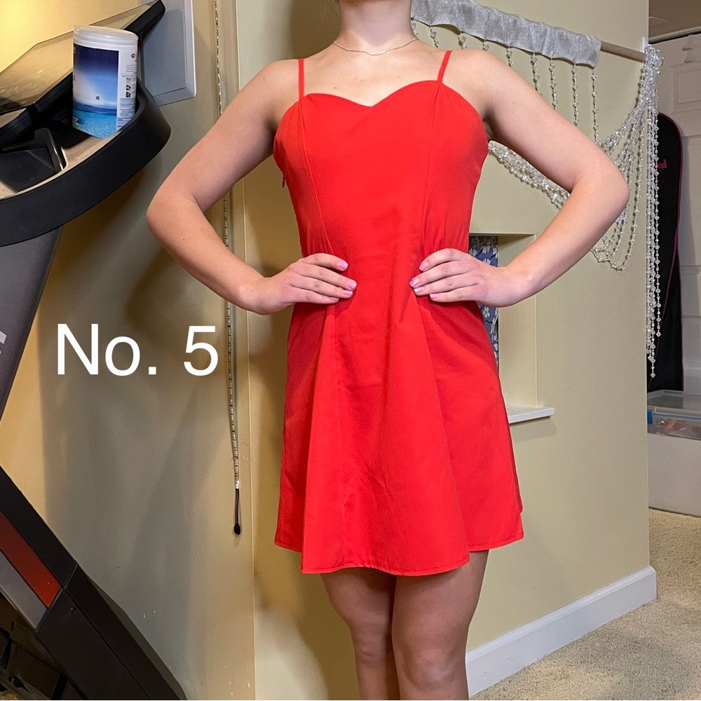 Red summer dress